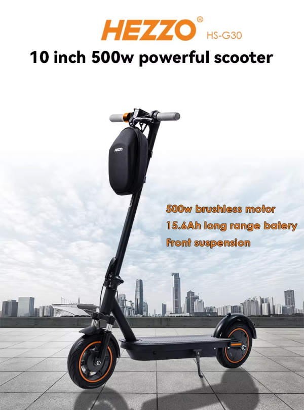 ⁦Adult Electric Scooter 500W 15ah Lithium Battery 10 inch Tires front damping Folding G30 Adult Mobility E-Scooter(3-day delivery)⁩ - الصورة ⁦5⁩