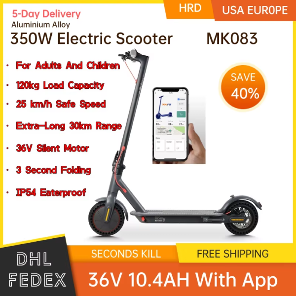 Καυτή πώληση 36V 350W 10ah ηλεκτρικό σκούτερ ελαφρύ αλουμίνιο Li-ion μπαταρία πτυσσόμενη οικογένεια κινητικότητας e-scooter για ενήλικες παιδιά (παράδοση 3 ημερών)