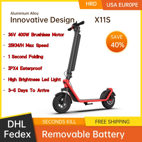 Scooter elettrico in lega di alluminio Peso 15,8 kg Motore 400W - HX X11