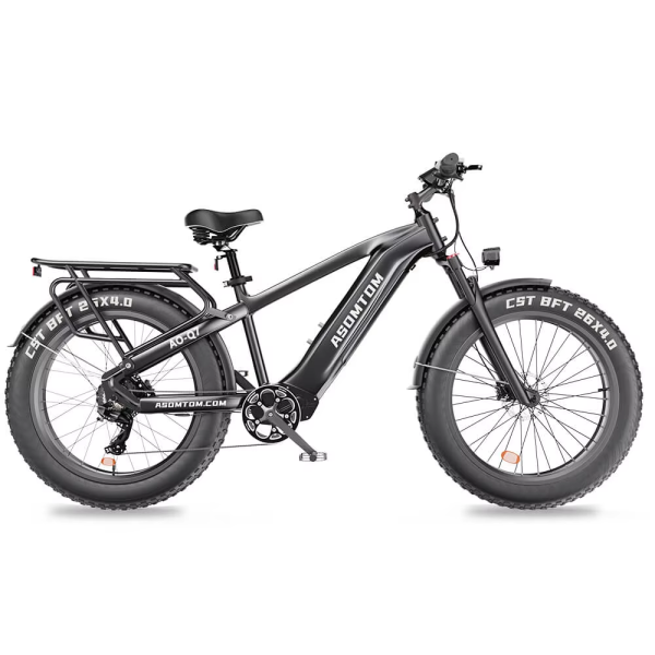 ⁦Q7-26*4.0 All-Terrain Electric Dirt Bike: 26-inch, 48V 750W Power, 45km/h Max Speed, 40-70km Range, Customizable Colors & LOGO⁩ - الصورة ⁦5⁩