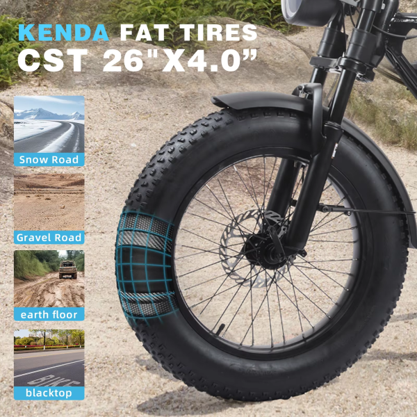 Electric fat tyre bicycle, the best choice for European and American customers - 이미지 2