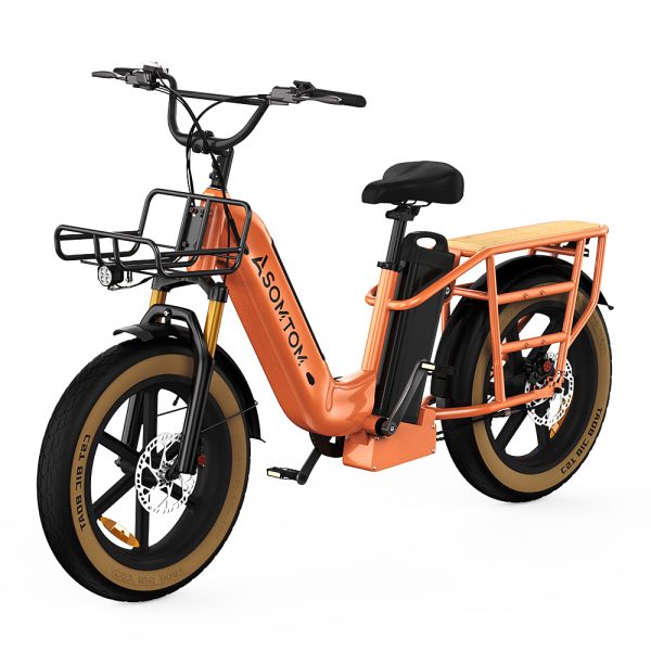 MAMMOTH Dual-Battery Electric Cargo Bike: 48v750w 15ah Ultimate Power, Range & Eco-Friendly Transport Solution(3-Day Delivery in the USA) - Imagen 5