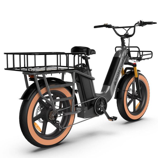 MAMMOTH Dual-Battery Electric Cargo Bike: 48v750w 15ah Ultimate Power, Range & Eco-Friendly Transport Solution(3-Day Delivery in the USA) - Imagen 2