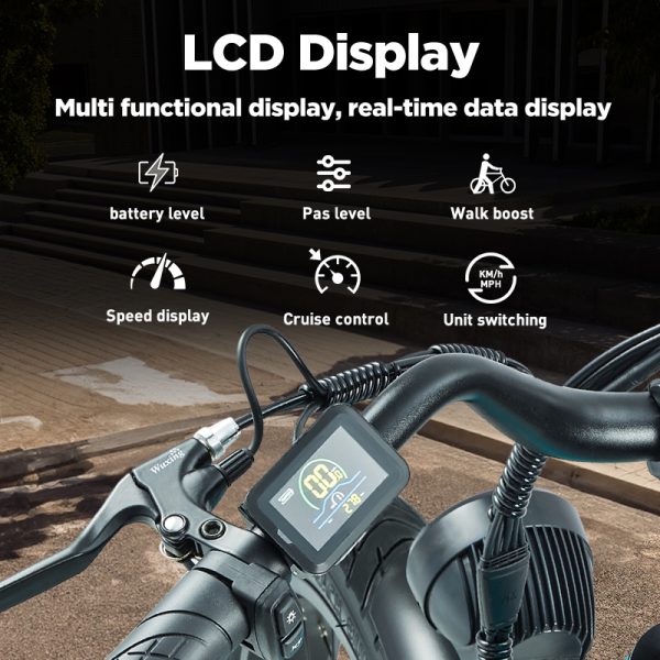 High Power Electric Bike AZ26 48v1000w 20ah lithium battery electric snow bike for adults - Görüntü 7