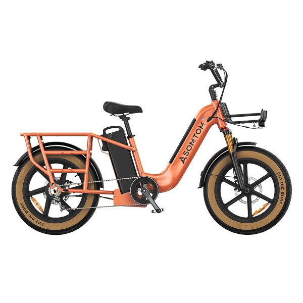 MAMMOTH Dual-Battery Electric Cargo Bike: 48v750w 15ah Ultimate Power, Range & Eco-Friendly Transport Solution(3-Day Delivery in the USA) - Imagen 7