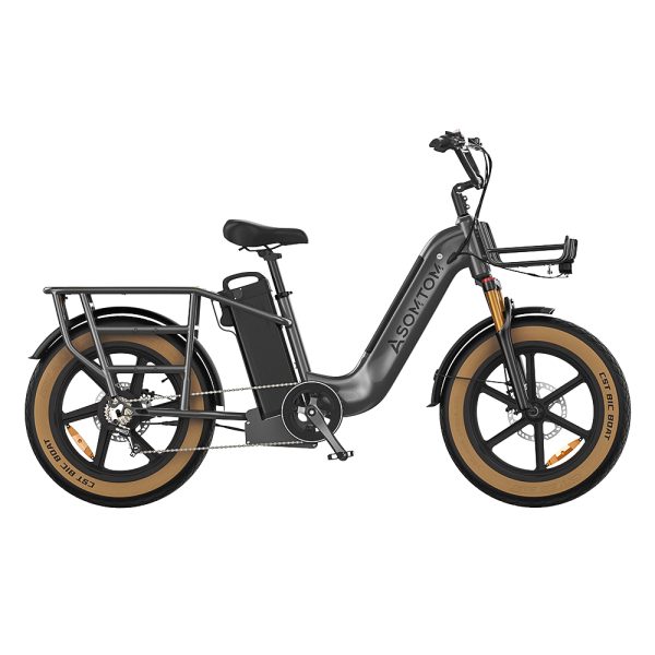 MAMMOTH Dual-Battery Electric Cargo Bike: 48v750w 15ah Ultimate Power, Range & Eco-Friendly Transport Solution(3-Day Delivery in the USA) - Imagen 6