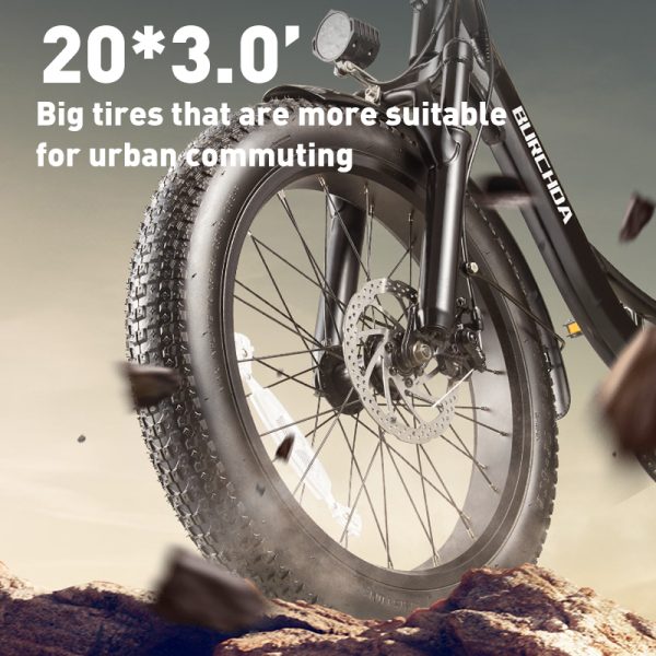 Adult Snow Electric Bike U2 - 75km Long Range with 15Ah Lithium Battery & Aluminium Alloy Frame - 이미지 6