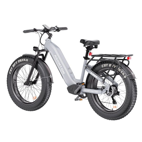 ⁦ASOMTOM E300 Snow Electric Bike 750W Power 48V 15.6AH Lithium 26×4.0 All-Terrain Fat Tires⁩ - الصورة ⁦3⁩
