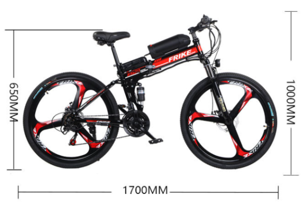 48V Folding Electric Mountain Bike Model 88E2: 26-Inch High-Carbon Steel E-Bike with 50KM Range, 350W Motor, and 48V/13AH Lithium Battery — изображение 3