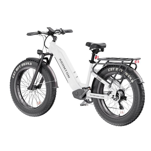 ⁦ASOMTOM E300 Snow Electric Bike 750W Power 48V 15.6AH Lithium 26×4.0 All-Terrain Fat Tires⁩ - الصورة ⁦5⁩