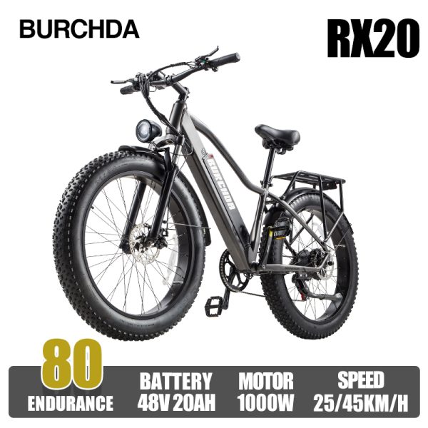 La migliore E-Bike da montagna BURCHDA RX20: potente, resistente e pronta per l'avventura
